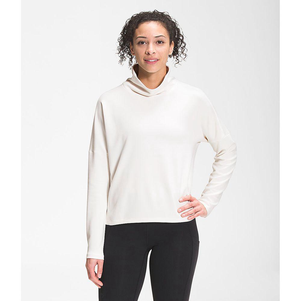 The North Face Ea Basin Funnel Neck Γυναικεια Μπλούζα Με Μακρύ Μανίκι - Ασπρα (XYCV50823)